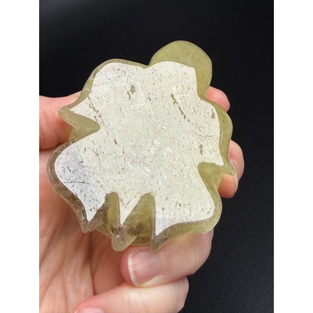 Natural Citrine & Smoky Quartz Turtle Hand Carved Stone Healing Crystal 228g 3" - Picture 6 of 10